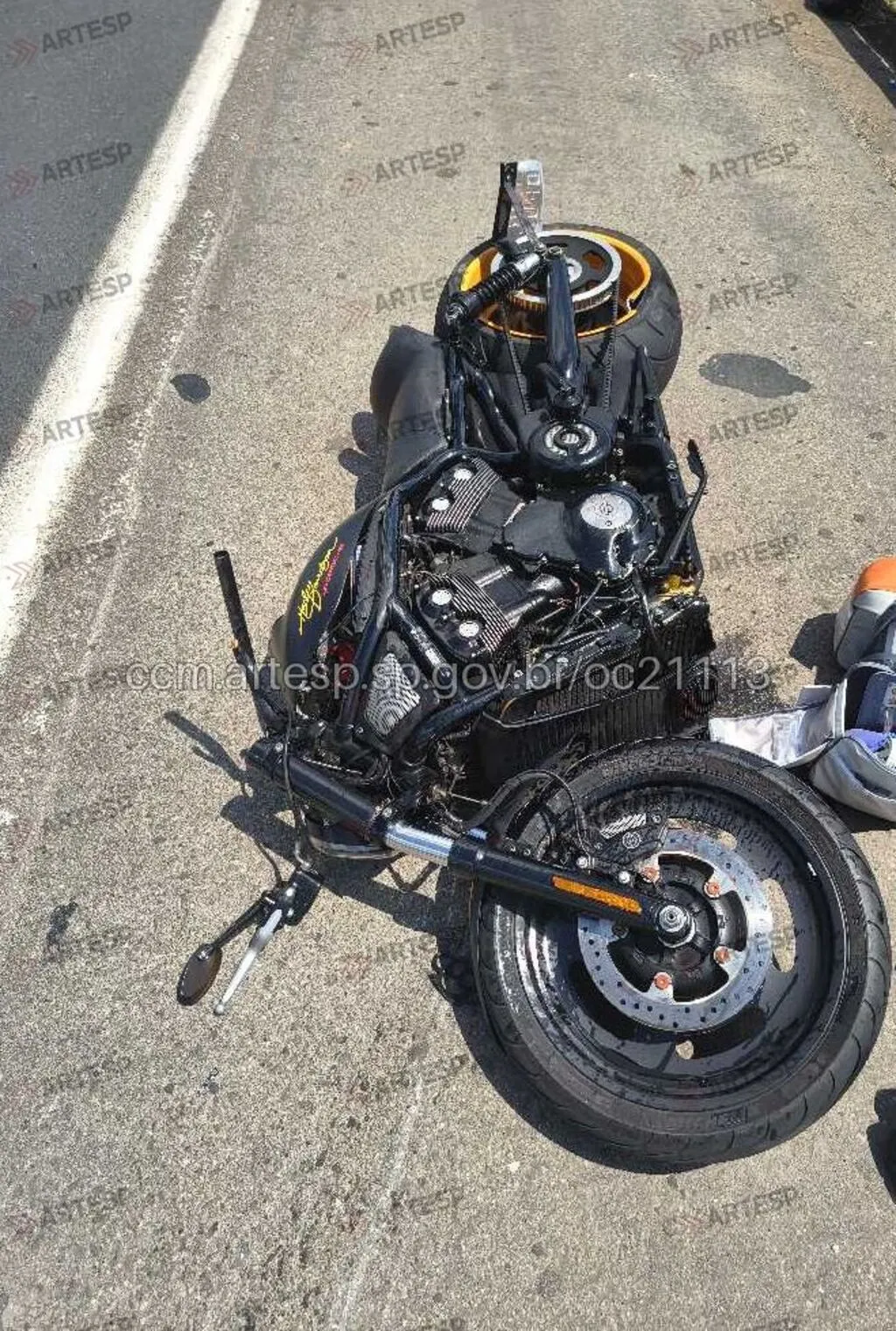 Motociclista de 58 anos morre após acidente em Salto