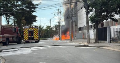 Incêndio atinge empresa de produtos químicos em Indaiatuba