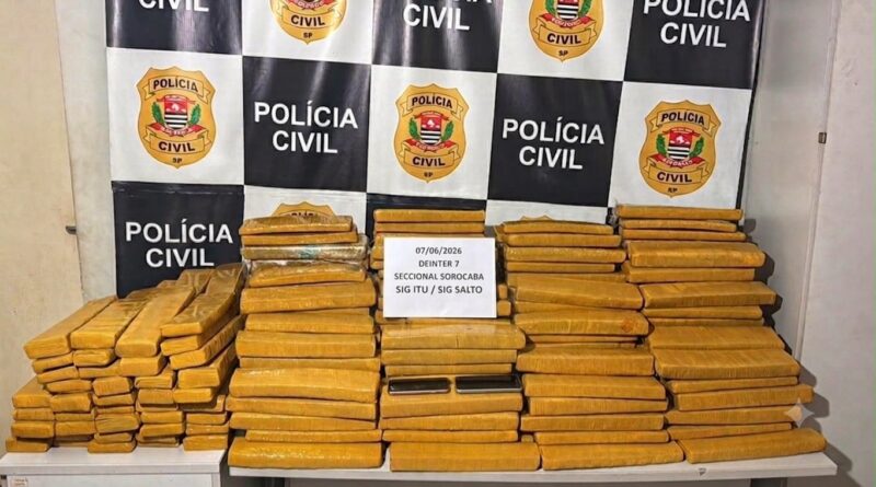 Polícias de Salto e Itu apreendem 325 tijolos de maconha em carga de alho